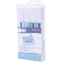 Deflecto Wet Erase Markers - Fine Chisel, Bold Marker Point - White Ink (DEFSMA510V4WT) Product Image 