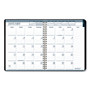 Recycled Wirebound Weekly/Monthly Planner, 11 x 8.5, Black Cover, 12-Month (Jan to Dec): 2026 Product Image 