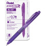 Pentel EnerGel-X Retractable Gel Pens - 0.7 mm Medium Pen Point - Refillable - Retractable - Purple Ink - Liquid Gel Ink (PENBL107V) Product Image 