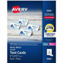 Avery Tent Cards, 2" x 3.5" , White, 160 Place Cards (5302) - 97 Brightness - 2" x 3 1/2" - 65 lb Basis Weight - 176 g/m² Grammage - Matte Product Image 