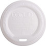 Eco-Products Renewable EcoLid Hot Cup Lids - Polylactic Acid (PLA) - White - 50/Pack (ECOEPECOLIDW) Product Image 