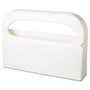 Health Gards Toilet Seat Cover Dispenser - Half-fold - 250 x Toilet Seat Cover Half-fold - Plastic - White - Durable, Tear Resistant Product Image 