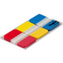 Post-it Durable Tabs - Write-on Tab(s) - 0.98" Tab Height x 1" Tab Width - Self-adhesive, Removable - Red, Yellow, Blue, Neon Tab(s) - Wear Resistant, Tear Resistant, Durable, Writable, Repositionable, Reusable, Removable (MMM686RYB) Product Image 