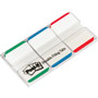Post-it Durable Tabs - 1.50" Tab Height x 1" Tab Width - Green, Red, Blue Tab(s) - Repositionable (MMM686LGBR) Product Image 