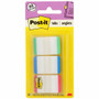 Post-it Durable Tabs - 1.50" Tab Height x 1" Tab Width - Green, Red, Blue Tab(s) - Repositionable Product Image 