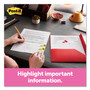 Post-it Flags in Desk Grip Dispenser - 200 - 1" Flag/Note Width x 1 3/4" Flag/Note Length - Rectangle - Unruled - Yellow (MMM680HVYW) Product Image 