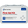 First Aid Only 10-unit ANSI 64-piece First Aid Kit - 64 x Piece(s) For 10 x Individual(s) - 4.5" Height x 7.5" Width x 2.4" Depth - Metal Case (FAO240AN) Product Image 