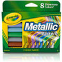 Crayola 8-color Metallic Markers - Cobalt Blue, Green Machine, Slick Silver, Copper Mine, Gold Ingot, Purple Steel, Black Iron, Pink Bling Ink Product Image 