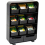 Mind Reader EMS Mind Tea Organizer - 135 x Tea Bag - 9 Drawer(s) - Black - Plastic, Rubber Product Image 