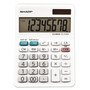 Sharp Calculators EL-310WB 8-Digit Professional Mini-Desktop Calculator - 4-Key Memory, Sign Change, Backspace Key, Auto Power Off, Double Zero - 8 Digits - LCD - 1" Height x 3.4" Width x 4.8" Depth - White Product Image 