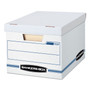 Bankers Box STOR/FILE Basic-Duty Storage Boxes, Letter/Legal Files, 12" x 16.25" x 10.5", White, 20/Carton (FEL0070333) View Product Image