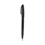 Pentel Fiber-tipped Sign Pens - Bold Pen Point - Black Ink - Water Based - Black Barrel - Fiber Tip (PENS520A) Product Image 