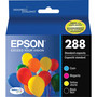 Epson DURABrite Ultra 288 Original Standard Yield Inkjet Ink Cartridge - Pigment Black, Pigment Cyan, Pigment Magenta, Pigment Yellow - (EPST288120BCS) Product Image 