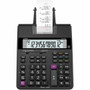 Casio HR-200RC Printing Calculator - Two-color Printing, Large Display, Dual Power - 12 Digits - 2.3" Height x 7.8" Width x 10.8" Length - Black Product Image 