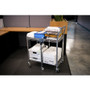 Bostitch Stowaway Utility Cart - 2 Shelf - 250 lb Load Capacity - 4 Casters - 35" Width x 37.25" Depth x 22" Height - Chrome (BOSBSACLGCR) Product Image 