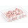 U Brands Metal Thumbtacks - 0.38" Shank - 0.44" Head - 0.5" Width - Rose Gold, Marble (UBR3090U0624) Product Image 