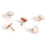 U Brands Metal Thumbtacks - 0.38" Shank - 0.44" Head - 0.5" Width - Rose Gold, Marble (UBR3090U0624) Product Image 