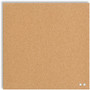 U Brands Frameless Cork Canvas Bulletin Board - 14" Board Height x 14" Board Width - Natural Cork Surface - Self-healing, Frameless, Easy Installation, Sleek Style, Self-healing, Mounting System Product Image 