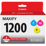 Canon PGI-1200 CMY Original Inkjet Ink Cartridge - Cyan, Magenta, Yellow - 3 / Pack Product Image 