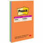 Post-it Super Sticky Notes - Energy Boost Color Collection - 180 - 4" Flag/Note Width x 6" Flag/Note Length - Rectangle - 45 Sheets per Pad Product Image 