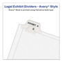 Avery Individual Legal Exhibit Dividers - Avery Style (AVE01387) View Product Image