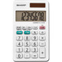 Sharp Calculators EL-244WB 8-Digit Professional Pocket Calculator - 3-Key Memory, Auto Power Off - 8 Digits - LCD - 0.3" Height x 2.4" Width x 4.1" Depth - White Product Image 