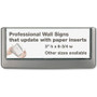 DURABLE Click Sign - 6.8" Width x 3" Height x 0.6" Depth - Rectangular Shape - Wall Mountable, Door-mountable - Indoor - Plastic Product Image 