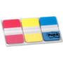 Post-it Durable Tabs - 36 Write-on Tab(s) - 1.50" Tab Height x 1" Tab Width - Red, Yellow, Blue Tab(s) - Wear Resistant, Tear Resistant, Repositionable (MMM686RYBT) Product Image 