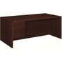 HON 10500 H10586L Pedestal Desk - 29.5" Height x 72" Width x 36" Depth - 2 x Box, File Drawer(s)Left Side - Flat Edge - (HON10586LNN) Product Image 