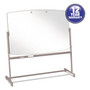 Quartet Large Reversible Total Erase Mobile Easel - 72" (6 ft) Width x 48" (4 ft) Height - White Surface - Neutral Metal Frame - Rectangle Product Image 