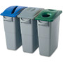 Rubbermaid Commercial Slim Jim Paper Recycling Container Lid - Rectangular - (RCP270388BE) Product Image 
