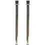 Tatco Heavy-duty Posts for Stanchion - Stainless Steel 41" Post - Black Rope Attachment - Chrome Product Image 