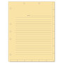 Tabbies 7-hole Manila Chart Divider Sheets - 8.5" Divider Width x 11" Divider Length - 7 Hole Punched - Manila Divider Product Image 