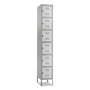 Safco Six-Tier Two-tone Box Locker with Legs - 18" Width x 12" Depth x 78" Height - (SAF5524GR) Product Image 