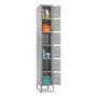 Safco Six-Tier Two-tone Box Locker with Legs - 18" Width x 12" Depth x 78" Height - (SAF5524GR) Product Image 