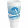 Dart J Cup 44 oz Horizon Design Foam Pedestal Cups - 1.38 quart - Ocean Blue - Foam - Coffee, Soft Drink, Juice, Tea, Water, Hot Drink, Cold Drink - 15/Pack Product Image 