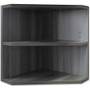 Mayline Medina Corner Support for Hutches - 20" Height x 15" Width x 15" Depth - 2 Shelve(s) - Finish: Gray Steel Laminate - Abrasion Resistant, Stain Resistant, Water Resistant, Durable - For Office Product Image 