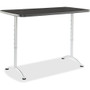 Iceberg Utility Table - Rectangle Top - Adjustable Height Tier(s) - 60" Table Top Length x 30" Table Top Width - Assembly Required - Graphite Product Image 