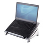 Fellowes Office Suites Laptop Riser, 15.13" x 11.38" x 4.5" to 6.5", Black/Silver, Supports 10 lbs Product Image 