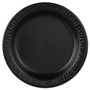 Dart Quiet Classic Laminated Foam Dinnerware, Plate, 9" dia, Black, 125/Pack, 4 Packs/Carton (DCC9PBQR) View Product Image