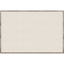 U Brands Linen Bulletin Board - 48" Board Height x 72" Board Width - Tan Linen Surface - Self-healing, Durable, Mounting System, Tackable, Sturdy, Damage Resistant - Rustic Wood Frame Product Image 