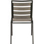 Lorell Faux Wood Outdoor Chairs - Charcoal Gray Seat Color - (LLR42687) Product Image 