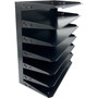 Huron Horizontal Slots Desk Organizer - 7 Compartment(s) - Horizontal - 15" Height x 15" Width x 8.75" Depth - (HURHASZ0160) Product Image 