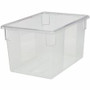 Rubbermaid Commercial 21.5-Gallon Food/Tote Boxes - Transporting, Storing - Dishwasher Safe - Clear - Plastic, Polycarbonate Body Product Image 