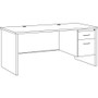 Lorell Fortress Modular Series Right-Pedestal Desk - 66" Width x 30" Depth, x 1.1" Thickness Top - (LLR79145) Product Image 