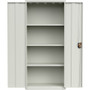 Lorell Fortress Series Slimline Storage Cabinet - 30" Width x 15" Depth x 66" Height - (LLR69830LGY) Product Image 