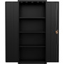 Lorell Fortress Series Slimline Storage Cabinet - 30" Width x 15" Depth x 66" Height - (LLR69830BK) Product Image 