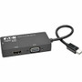 Tripp Lite series Mini DisplayPort 1.2 to VGA/DVI/HDMI All-in-One Converter Adapter, 4K x 2K HDMI - (TRPP13706NHDV4K) Product Image 