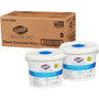 Clorox Healthcare Bleach Germicidal Wipes Bucket - Ready-To-Use - 12" Length x 12" Width - Anti-corrosive, Antibacterial - White - 110/Tub - (CLO30358BD) Product Image 
