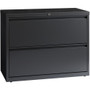 Lorell Fortress Series Lateral File - 36" Width x 18.6" Depth x 28.1" Height - 2 x Drawer(s) - Legal, Letter, A4 - Lateral - Rust Proof, Leveling Glide, Interlocking Product Image 
